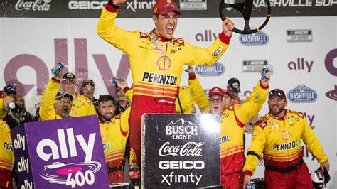 NASCAR live: Joey Logano wins chaotic Nashville race in.